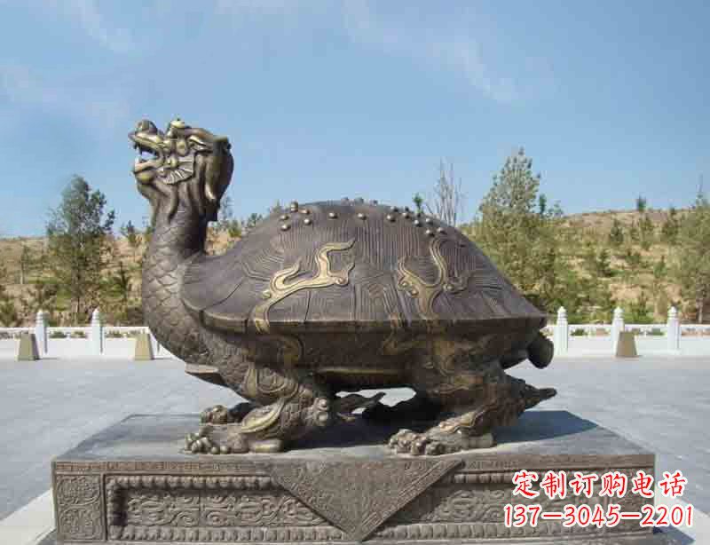 潍坊我们中领雕塑特制的精美广场青铜龙雕塑