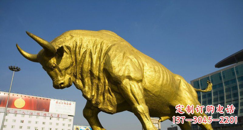 潍坊广场牛动物铜雕