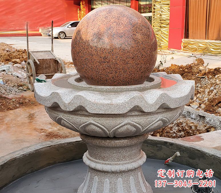 潍坊精美喷泉石雕塑，点缀室外美感