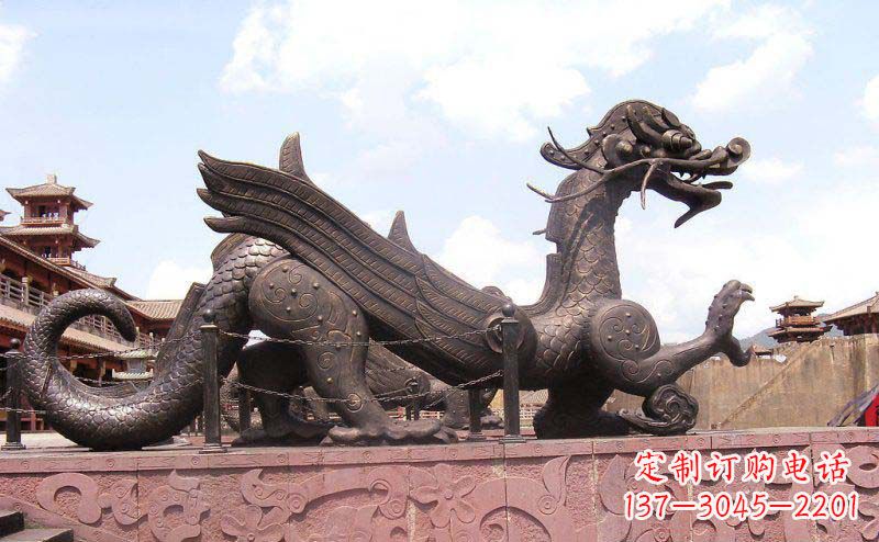 潍坊广场貔貅景观铜雕