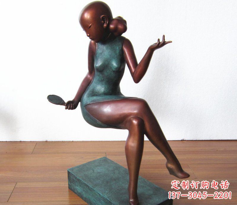 潍坊高雅美女铜雕,展现优雅唯美