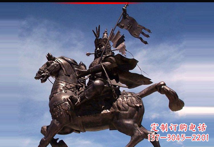 潍坊风靡全国的将军人物铜雕塑