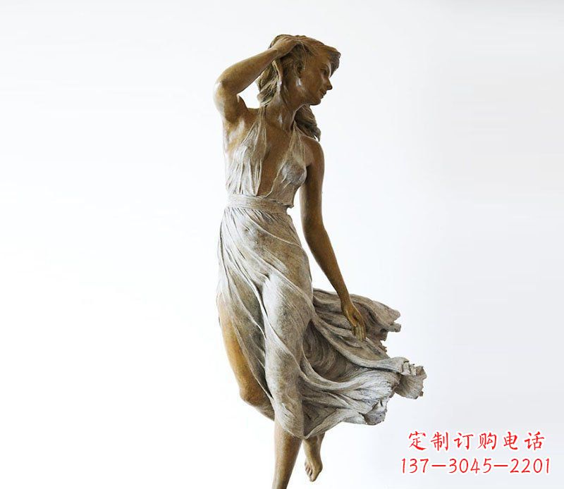 潍坊空灵优雅的西方美女雕塑