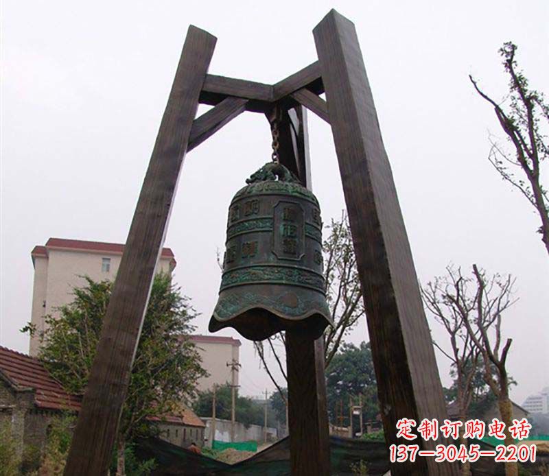 潍坊大型铜钟雕塑——倍受关注的雕塑定制品