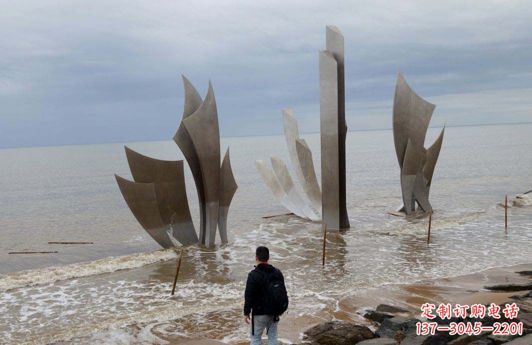潍坊海洋船帆雕塑——送给宁静海滩的时刻