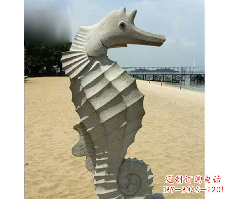 潍坊海马雕塑,海边景观装饰精美雕刻