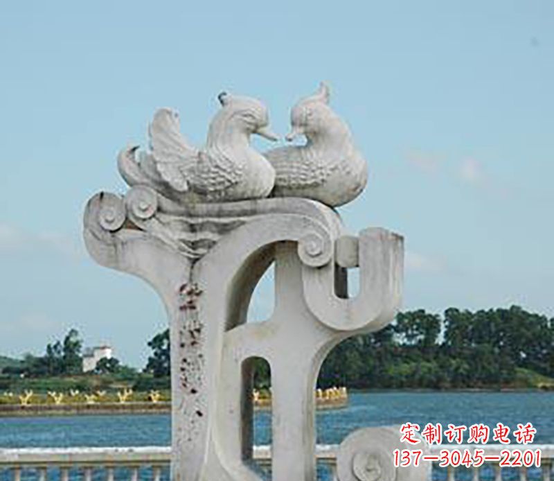 潍坊海边鸳鸯景观石雕