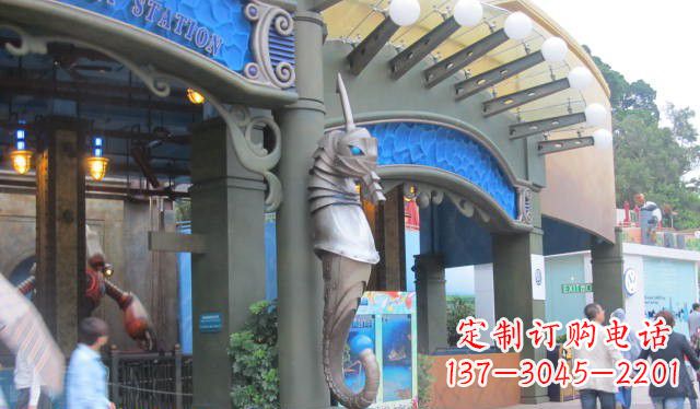 潍坊海马铜雕,一流的马雕塑制作
