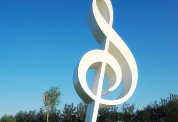 潍坊不锈钢音符雕塑，把音乐之美立起来