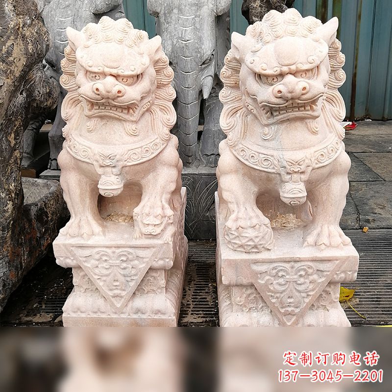 潍坊汉白玉北京狮子雕塑