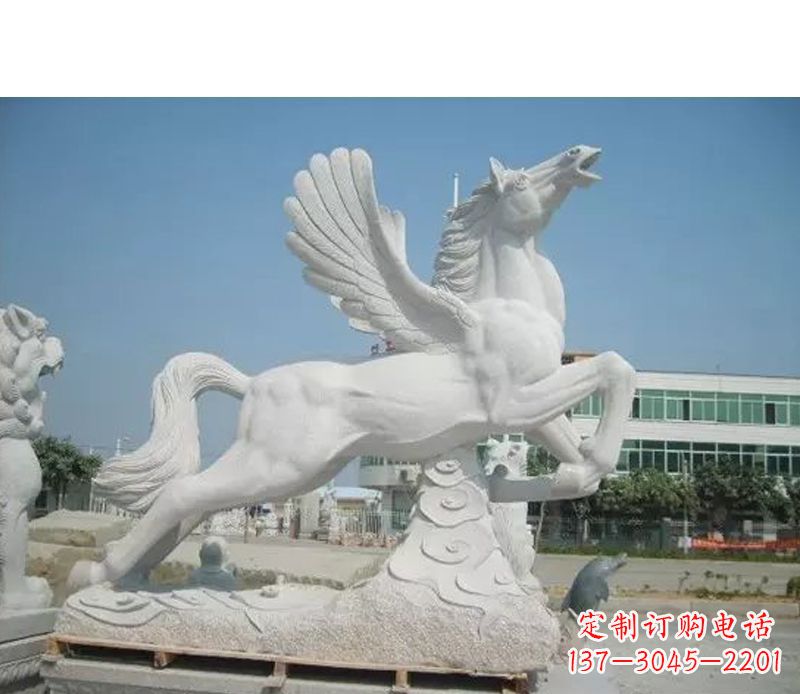 潍坊汉白玉飞马雕塑
