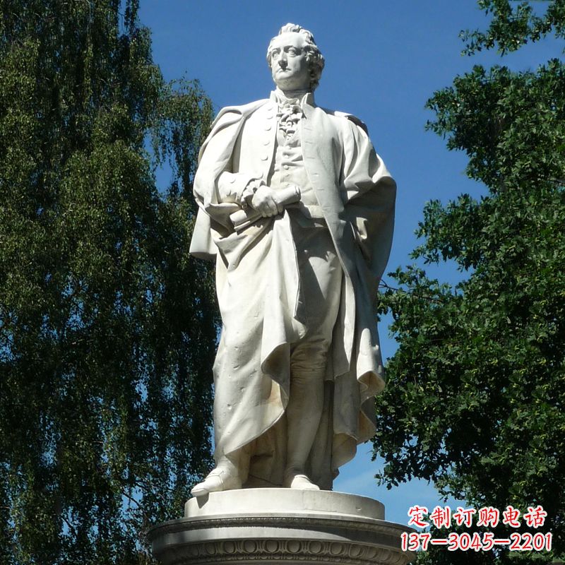 潍坊汉白玉歌德雕像