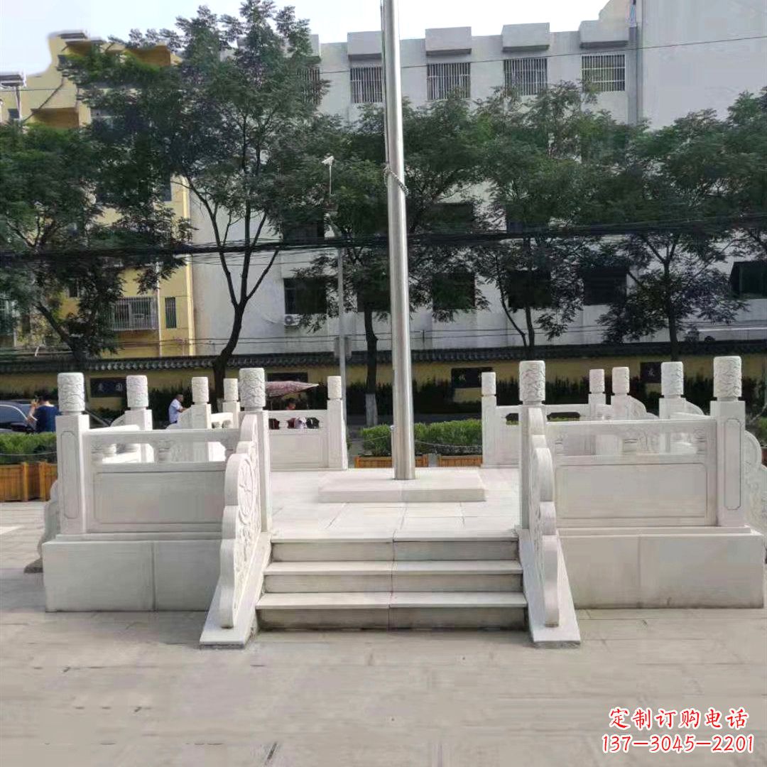 潍坊汉白玉公园园林广场升国旗台