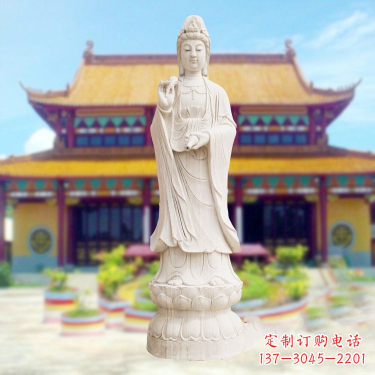 潍坊精美观音石雕,给你灵动的祝福