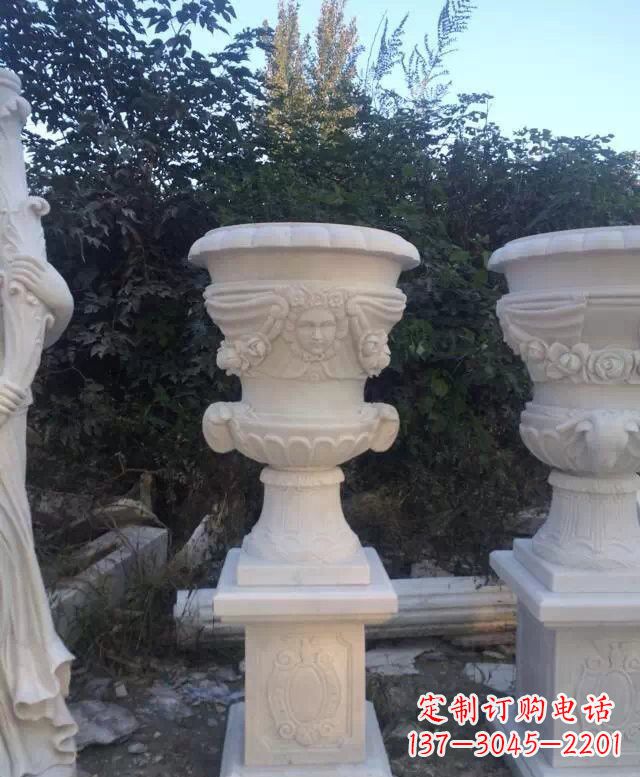 潍坊汉白玉欧式花盆