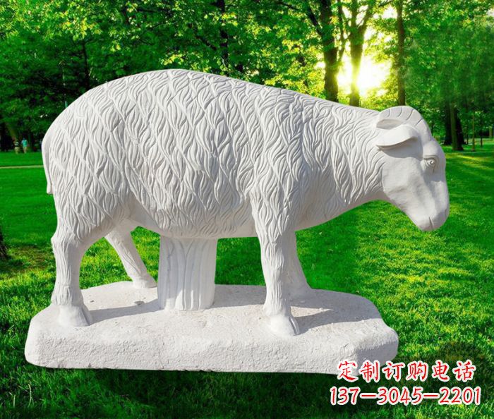 潍坊高精度玉雕山羊石雕