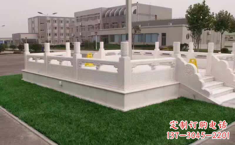 潍坊汉白玉升旗台雕塑1