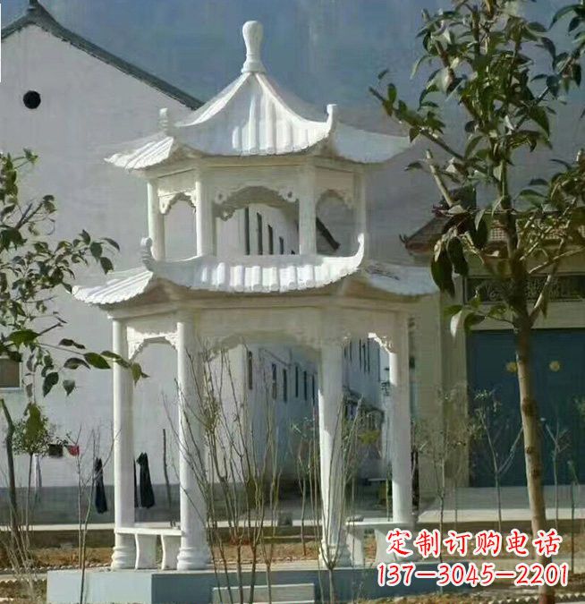 潍坊汉白玉凉亭雕塑,为您打造完美的艺术空间