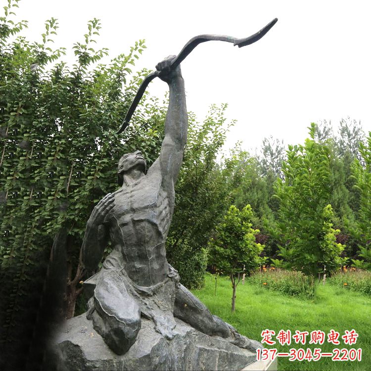 潍坊后羿射日青石雕塑，精美绝伦！