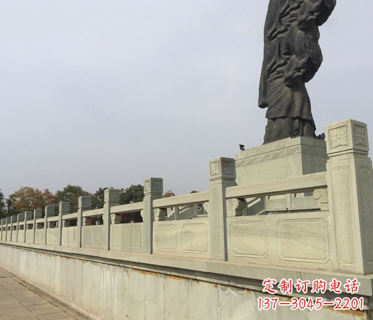 潍坊护城河大理石栏板石雕 (3)