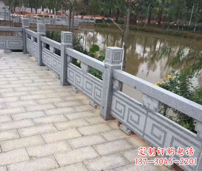 潍坊中领雕塑护城河建筑石雕栏板