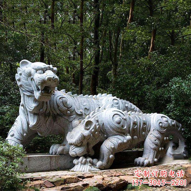 潍坊花岗岩老虎雕塑是中领雕塑定制厂家专门为客…