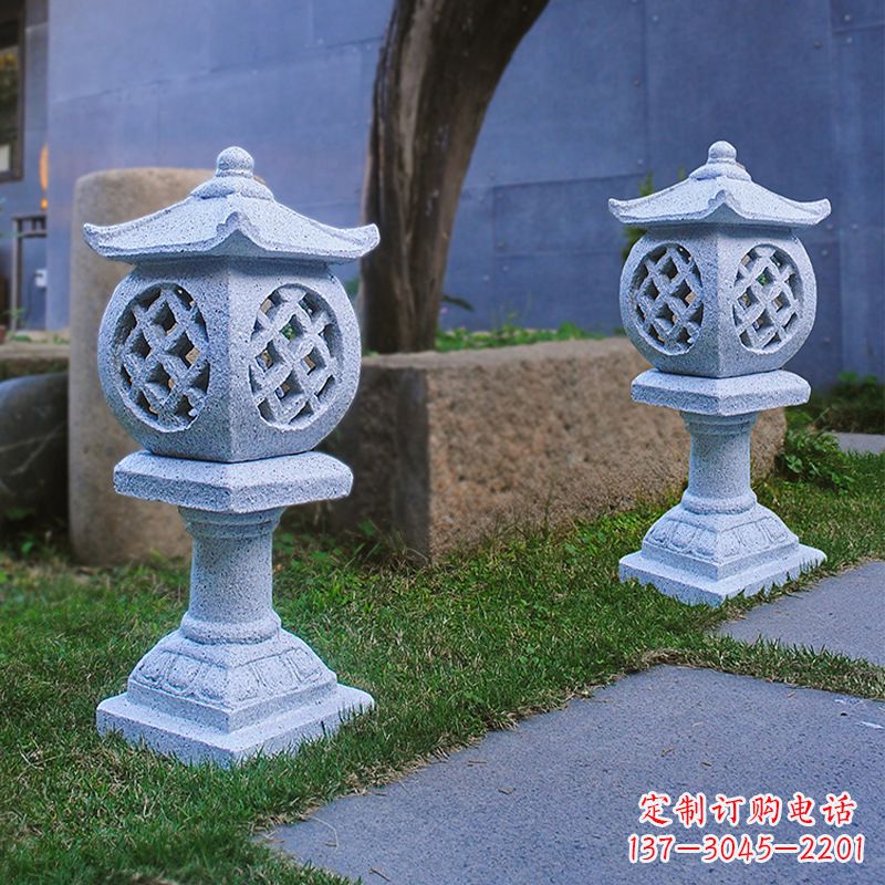 潍坊花岗岩石灯笼雕塑——点缀家园,照亮晚宴