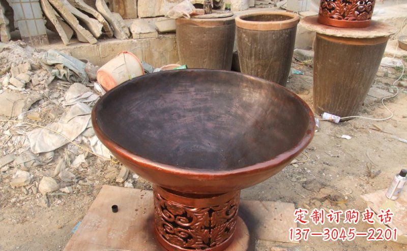 潍坊花盆公园景观铜雕