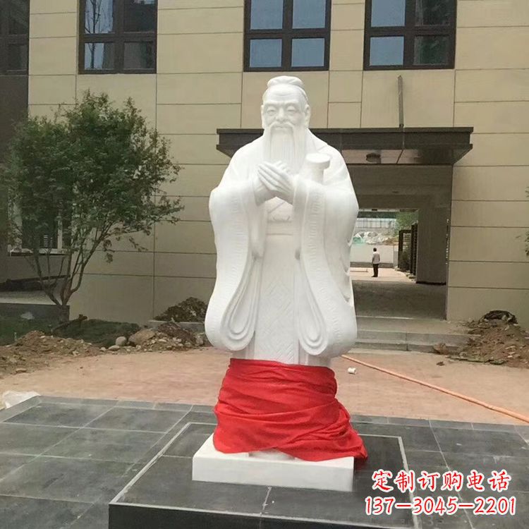 潍坊黄岛孔子石雕像
