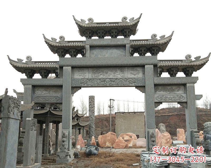潍坊黄冈石雕牌坊