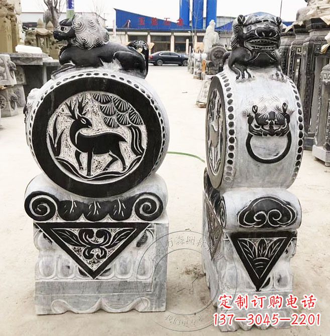潍坊品质卓越的黄山石雕门墩石