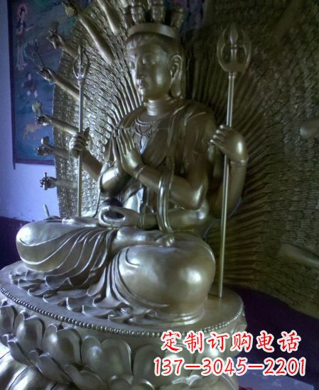 潍坊中领雕塑:高质量黄铜佛像雕塑