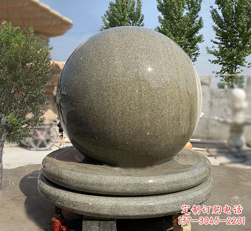 潍坊品质保障黄锈石风水球雕塑