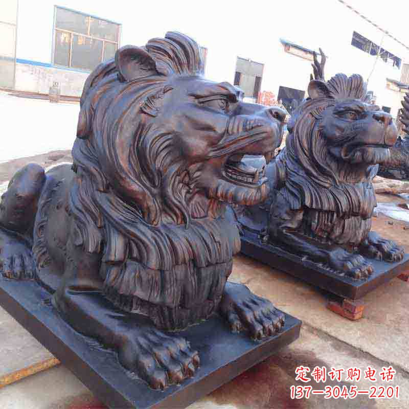 潍坊中领雕塑打造精致的狮子雕塑