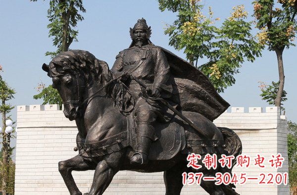潍坊将军骑马古代人物铜雕