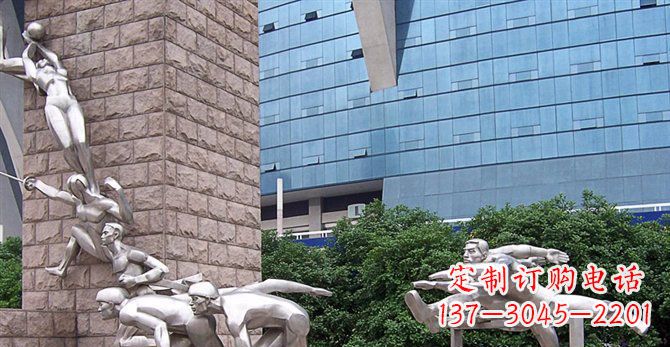 潍坊不锈钢运动员人物雕塑