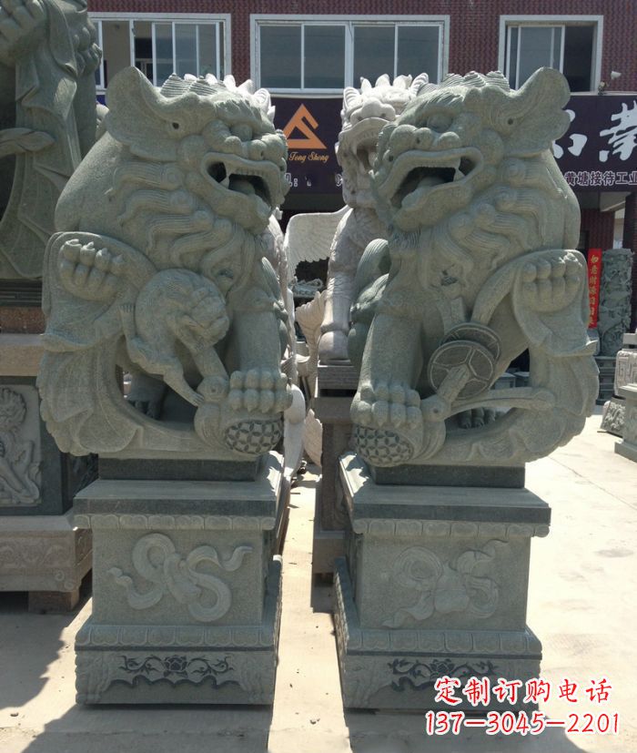 潍坊南方风石雕狮子，纯手工为你独一无二