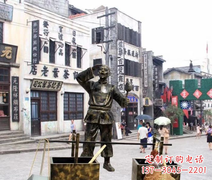 潍坊金货郎雕塑,精美绝伦