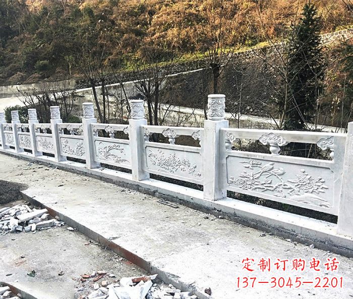 潍坊景区大理石栏杆石雕 (2)