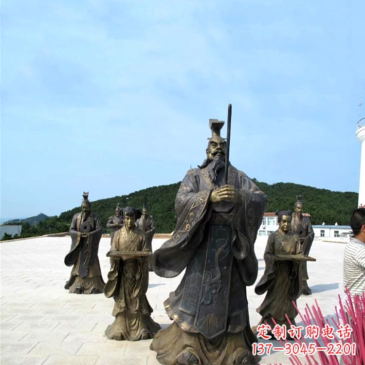 潍坊中领雕塑——汉武帝刘彻祭天情景雕塑