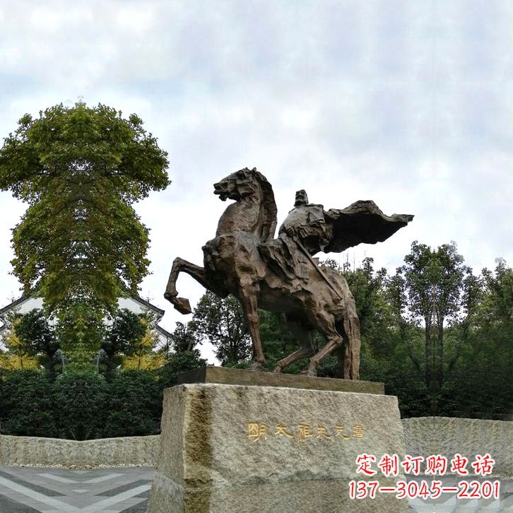 潍坊华夏文明领袖朱元璋铜雕塑