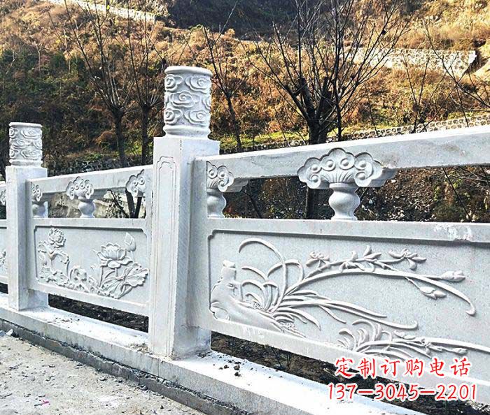 潍坊景区汉白玉石浮雕栏板 (3)