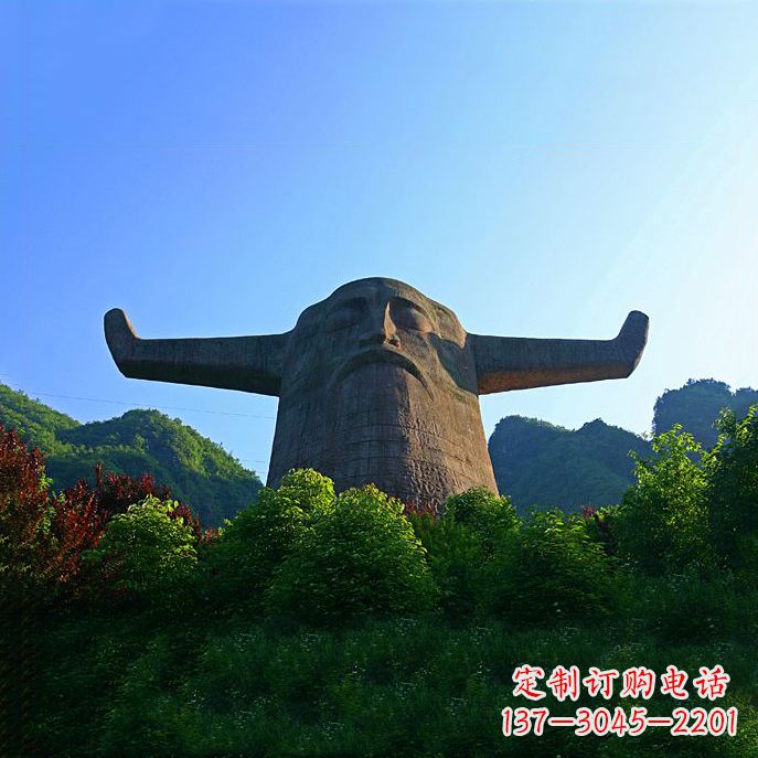 潍坊中领雕塑:神农头像雕塑