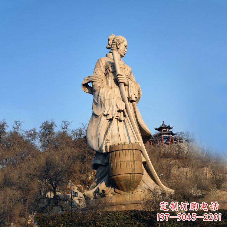 潍坊重温历史的美女雕塑