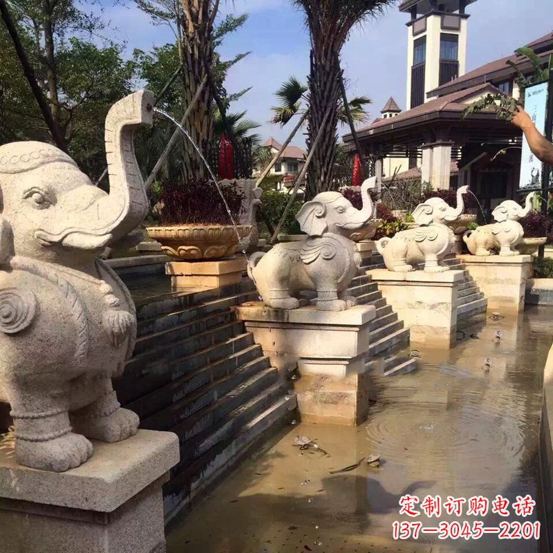潍坊雕刻精美的大象雕塑