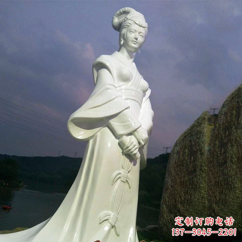 潍坊传承美丽传说——西施汉白玉石雕像