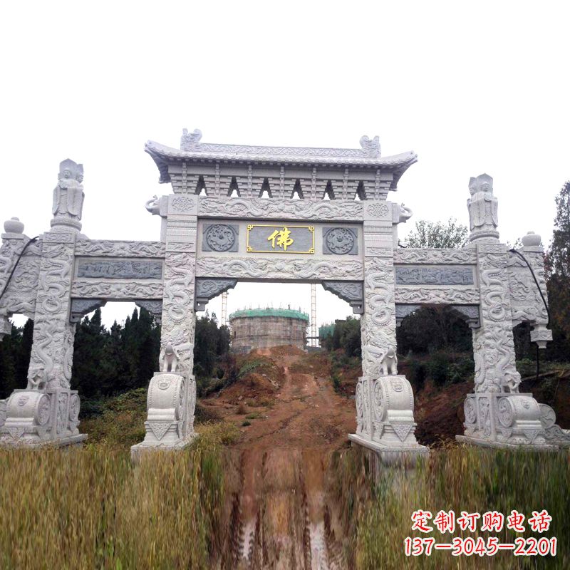 潍坊景区入口石牌坊雕塑,为您塑造独一无二的精美雕塑