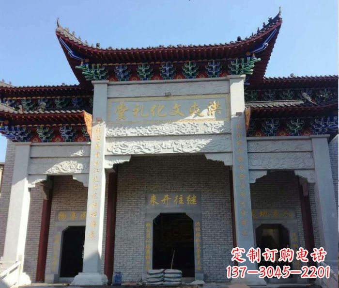 潍坊景区三门石雕牌楼，精美绝伦的艺术之作