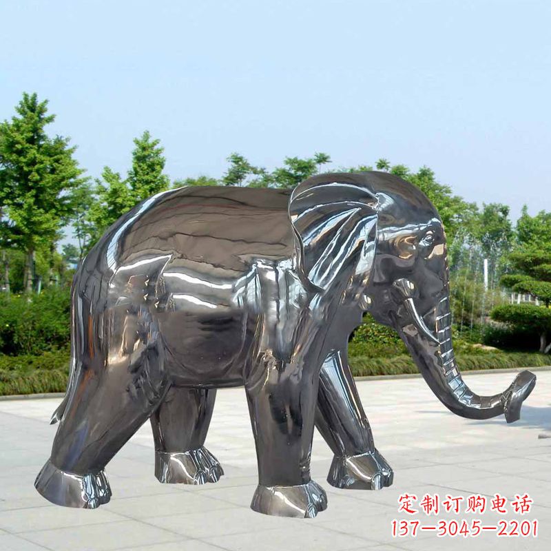 潍坊镜面不锈钢大象雕塑，令人惊叹的艺术品