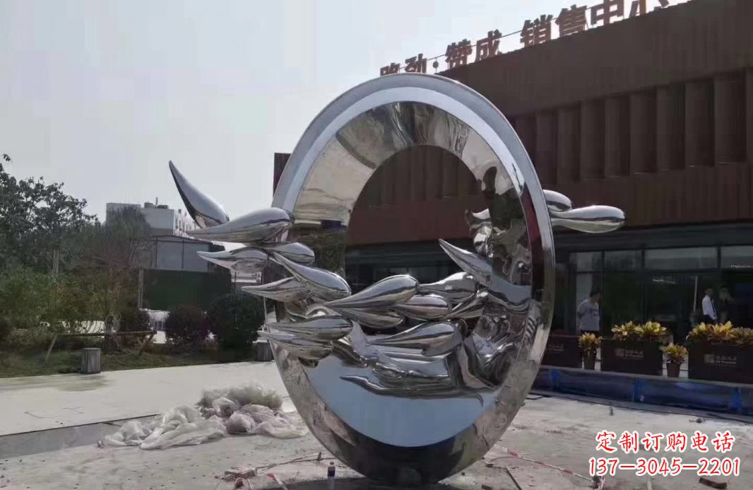 潍坊艺术级镜面不锈钢龙雕塑